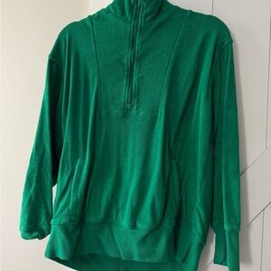 Aerie Offline Emerald Green Half Zip Pullover